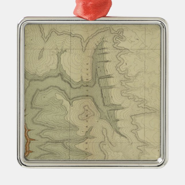 Geologic Map Of The Southern Metal Ornament (Front)