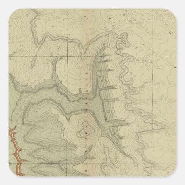 Geologic Map Of The Southern Square Sticker (Front)