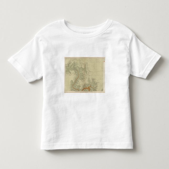Geologic Map Of The Southern Toddler T-shirt (Front)
