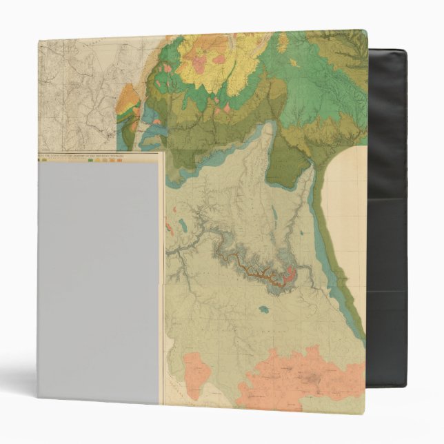 Geologic map sheets 3 ring binder (Front/Inside)