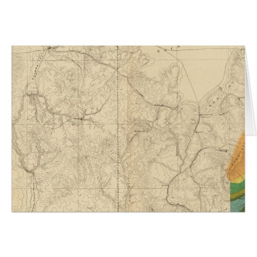 Geologic Map Showing The South Western Portion Cards (Front Horizontal)
