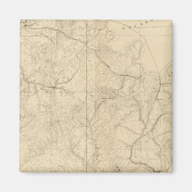Geologic Map Showing The South Western Portion Magnet (Front)