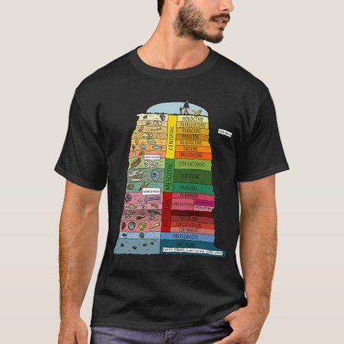 Geologic Time Scale Earths History Geology Geologi T_Shirt