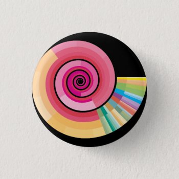 Geologic Timescale Spiral Button by boblet at Zazzle