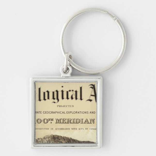 Geological Atlas Title Page Keychain (Front)