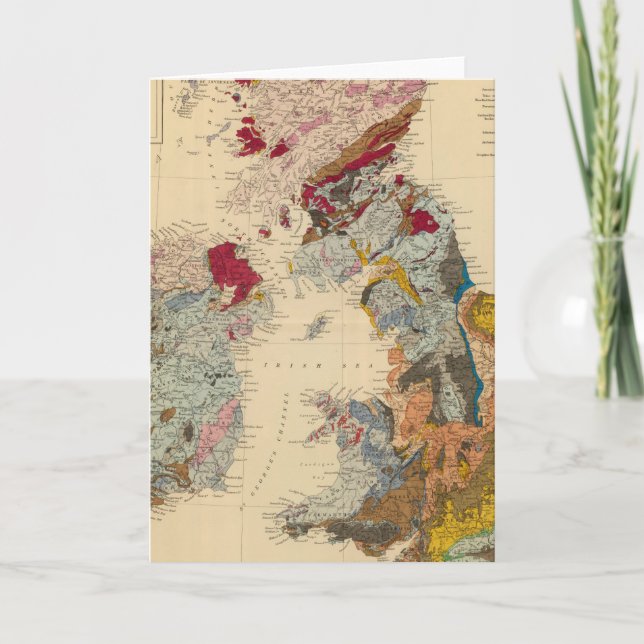 Geological map, British Isles Card (Front)