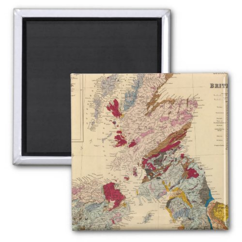 Geological map British Isles Magnet