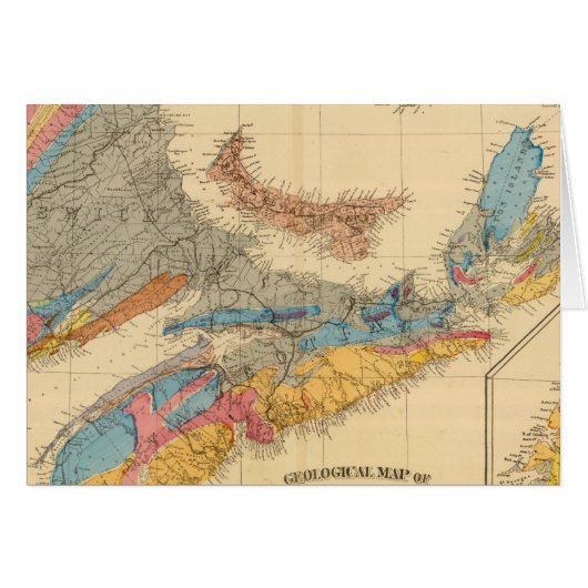 Geological map, Maritime Provinces Cards (Front Horizontal)