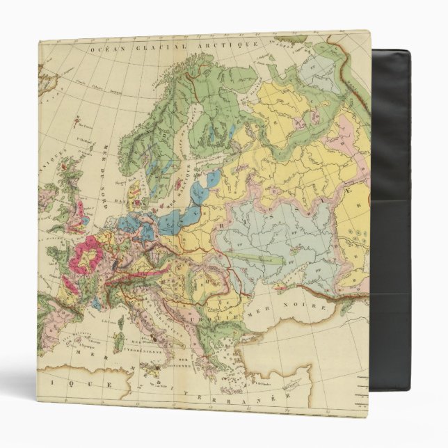 Geological Map of Europe Binder (Front/Inside)