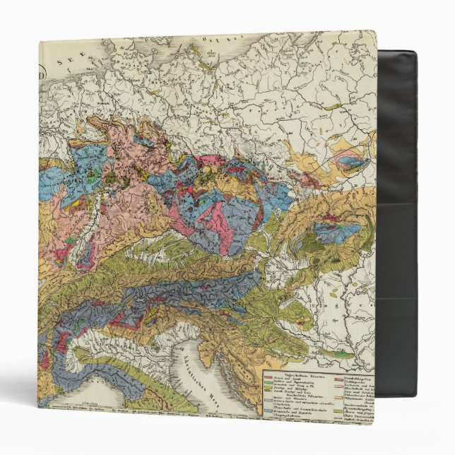 Geological map of Germany 3 Ring Binder (Front/Inside)