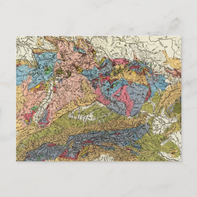Geological map of Germany Postcard (Front)