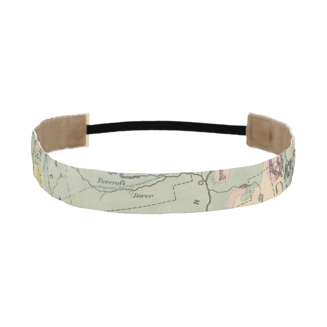 Geological map of Maine Athletic Headband (Front)