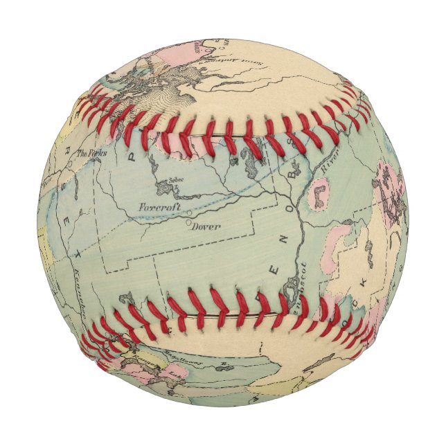 Geological map of Maine Baseball (Front)