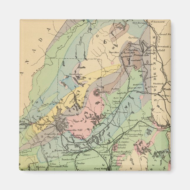 Geological map of Maine Magnet (Front)