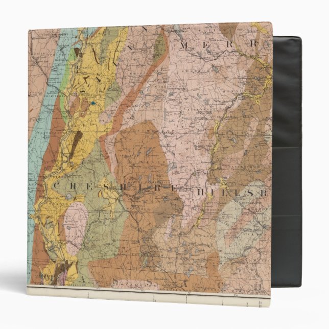 Geological Map of New Hampshire 2 3 Ring Binder (Front/Inside)