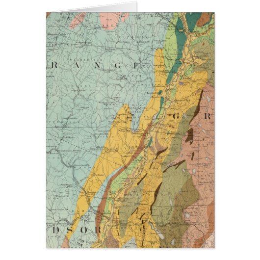 Geological Map of New Hampshire 2 Cards (Front)
