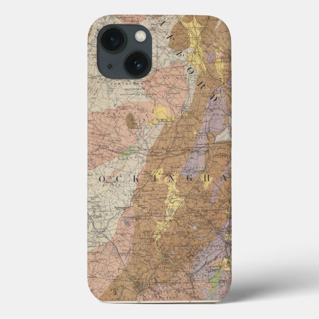 Geological Map of New Hampshire 4 Case-Mate iPhone Case (Back)