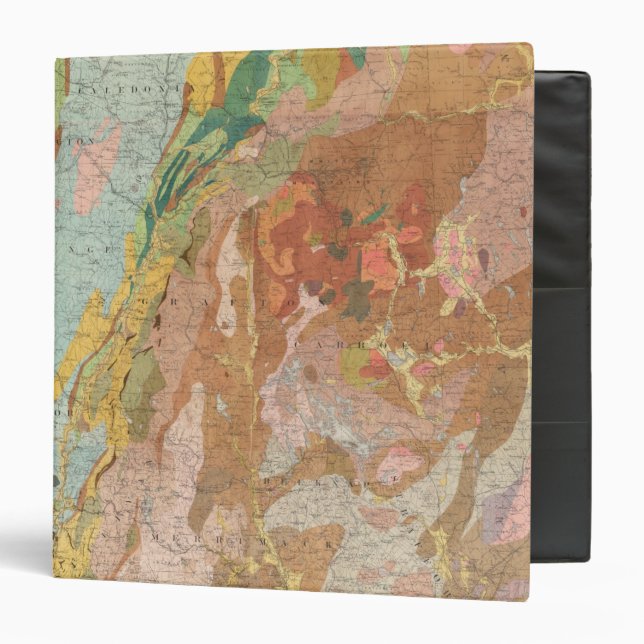 Geological Map of New Hampshire Binder (Front/Inside)
