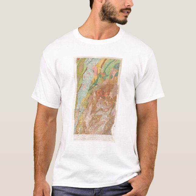 Geological Map of New Hampshire T-Shirt (Front)