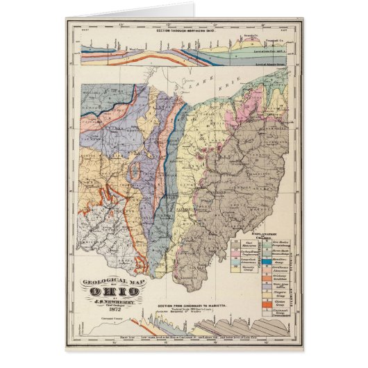 Geological map of Ohio (Front)
