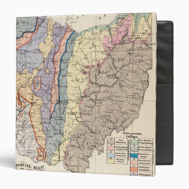 Geological map of Ohio Binder (Front/Inside)