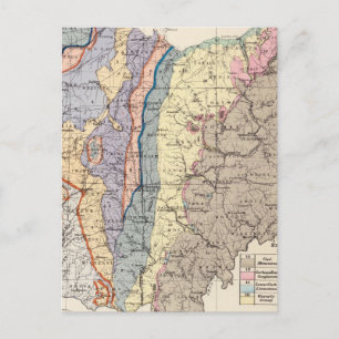 Geological map of Ohio Postcard