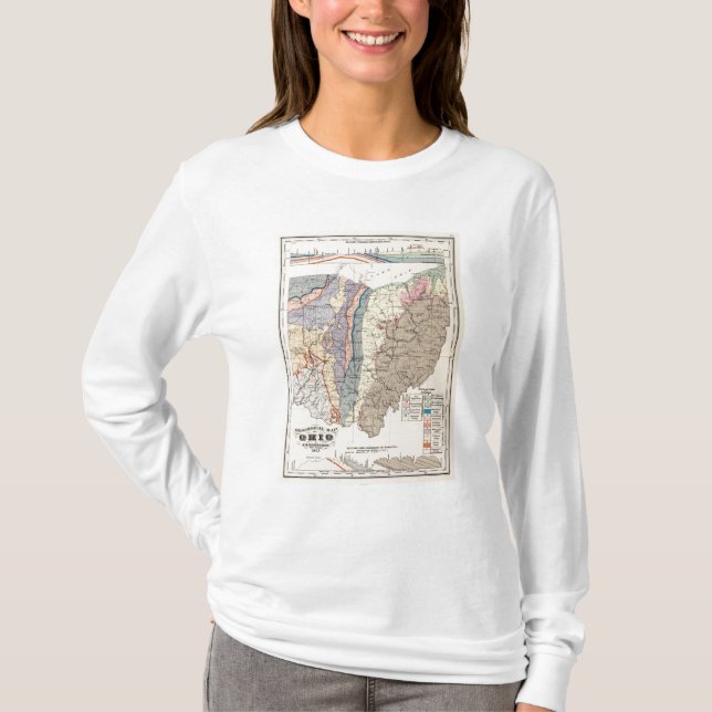 Geological map of Ohio T-Shirt (Front)