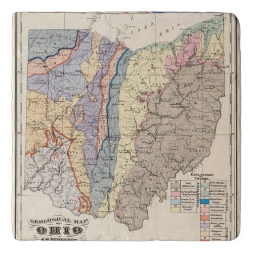 Geological map of Ohio Trivet