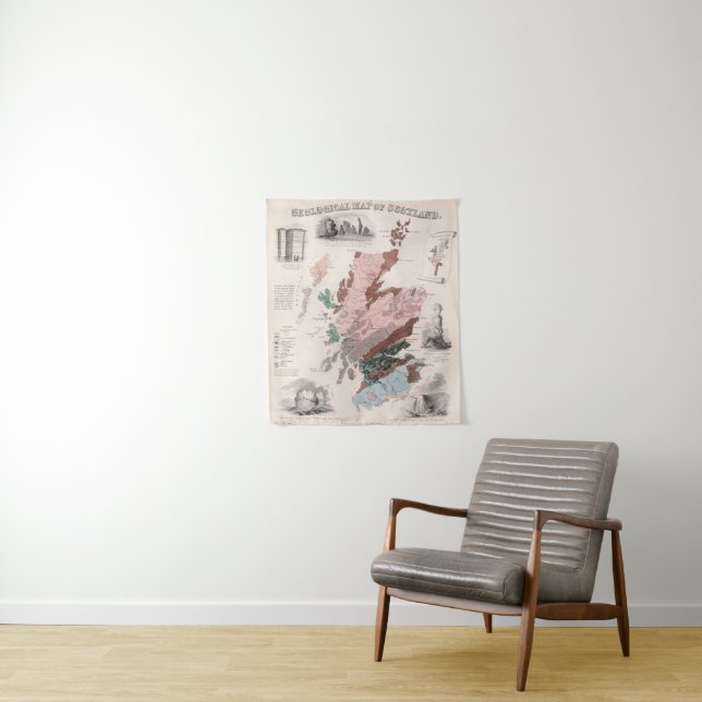 Geological Map of Scotland Tapestry (In Situ)