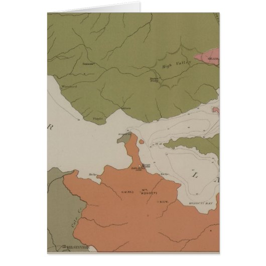 Geological Map of the Clear Lake District Cards (Front)