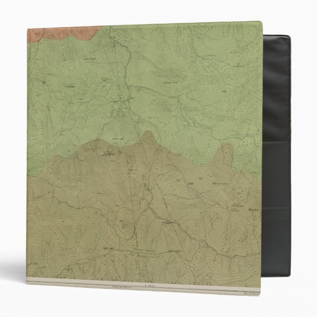 Geological Map of the New Idria District Binder (Front/Inside)