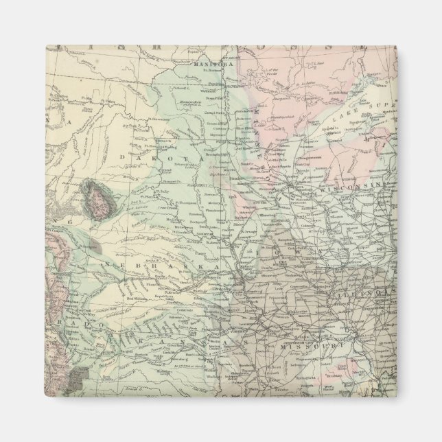 Geological Map of the United States Magnet (Front)