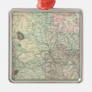 Geological Map of the United States Metal Ornament