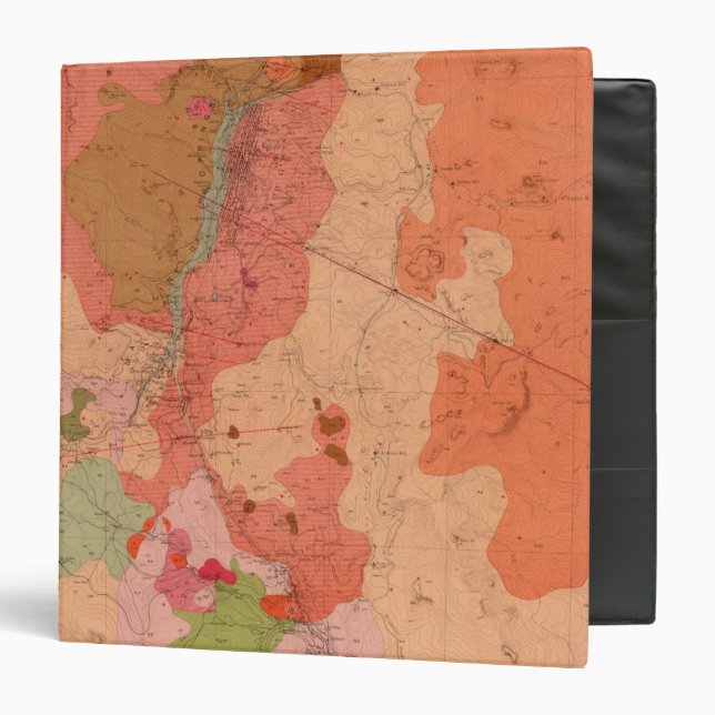 Geological Map of the Washoe District Binder (Front/Inside)