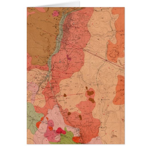 Geological Map of the Washoe District Cards (Front)