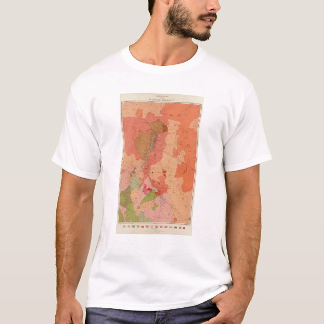 Geological Map of the Washoe District T-Shirt (Front)