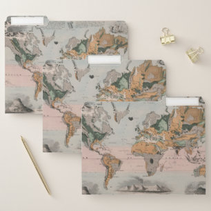 Geological Map of the World File Folder