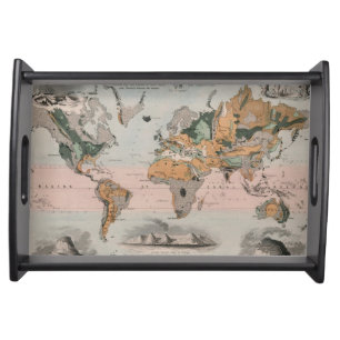 Geological Map of the World Serving Tray