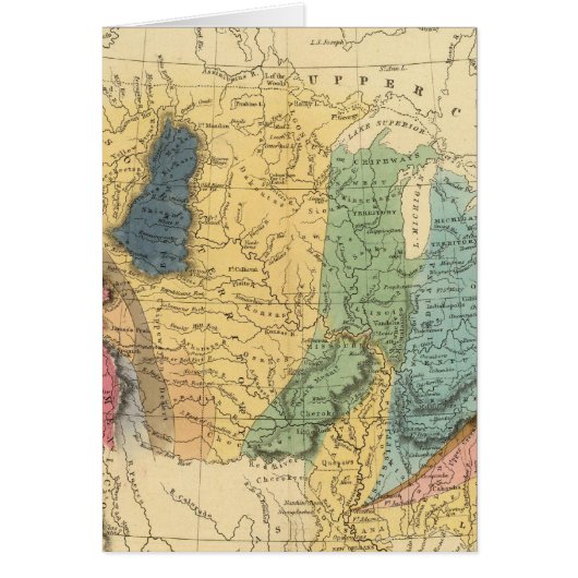 Geological map of United States Cards (Front)