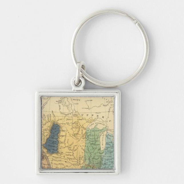 Geological map of United States Keychain (Front)