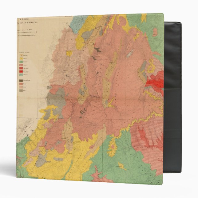 Geological map of Utah Binder (Front/Inside)