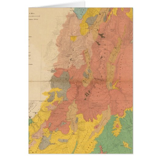 Geological map of Utah Cards (Front)