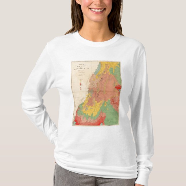 Geological map of Utah T-Shirt (Front)
