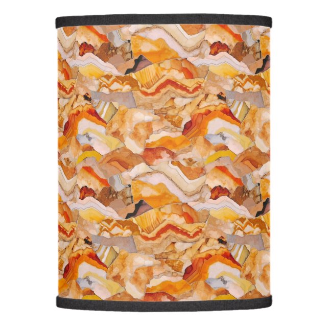 Geological Sedimentation Texture Lamp Shade (Front)