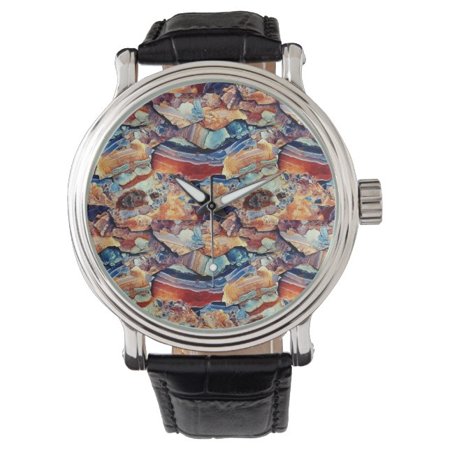 Geological Sedimentation Texture Watch (Front)