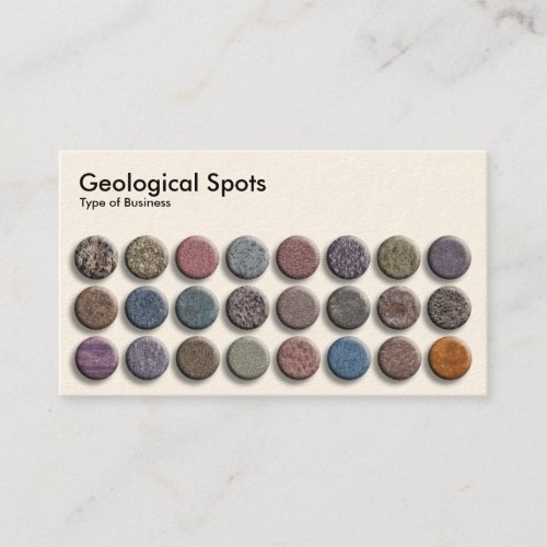 Geological Spots 02 _ Cream Business Card