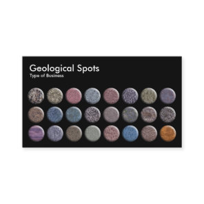 Geological Spots - Black Business Card