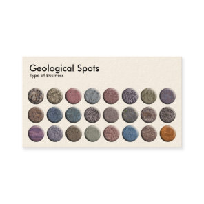 Geological Spots - Cream Business Card