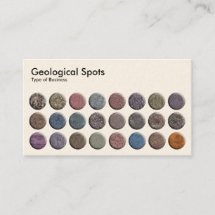 Geological Spots - Cream Business Card