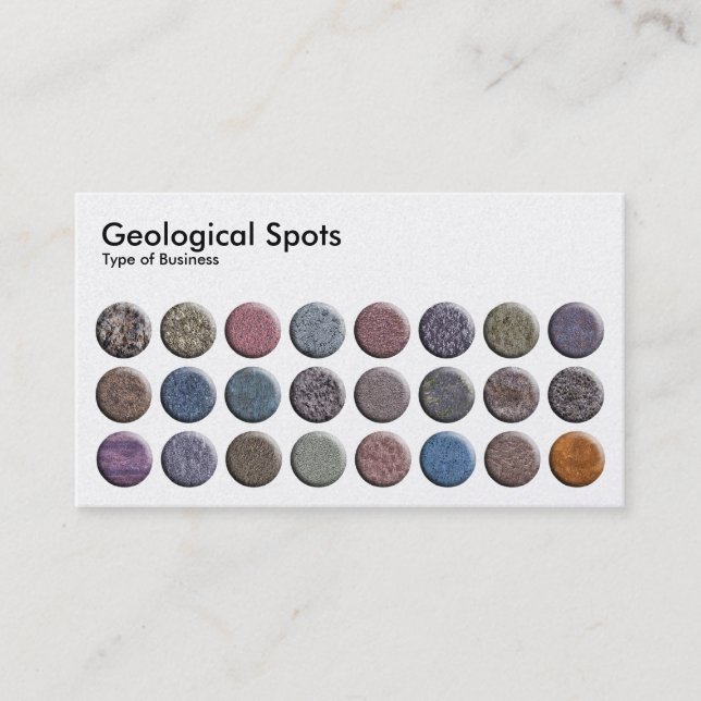 Geological Spots - Pearl Business Card (Front)